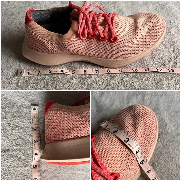 Allbirds Men's Tree Dasher 1 Cushioned Knit Comfort Shoe Flame Light Red Sole - Picture 15 of 15